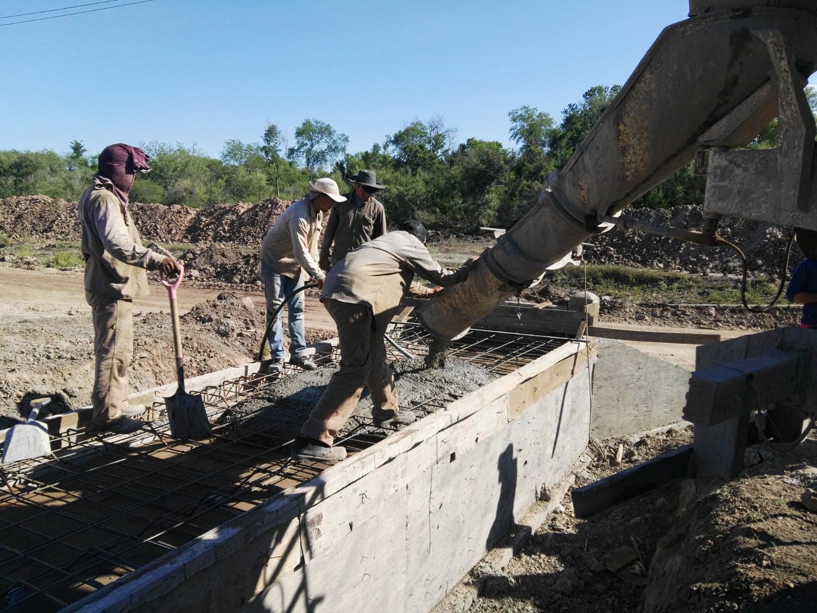 Concrete works on Provincial Route 3 in Chaco carried out by Konstrudesch